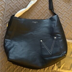 Black Leather Shoulder Bag